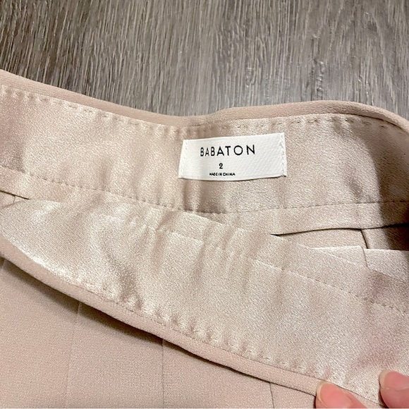 Babaton Pleated Mini Skirt in Beige - Picture 7 of 7